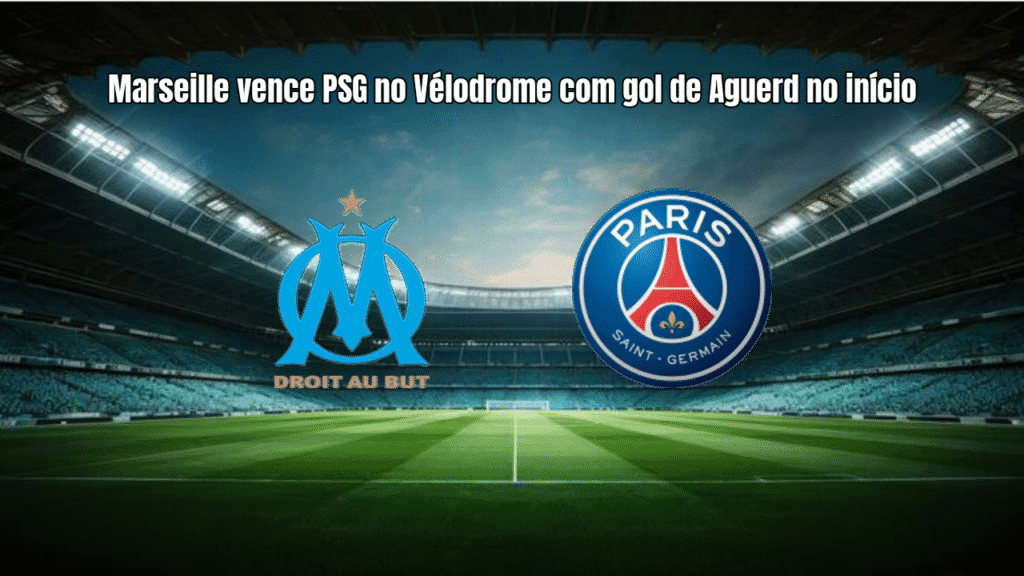 Marseille vence PSG no Vélodrome com gol de Aguerd no início