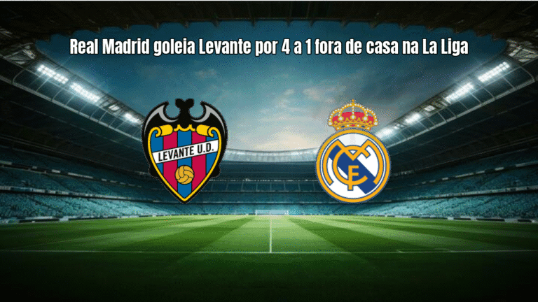 Real Madrid goleia Levante por 4 a 1 fora de casa na La Liga