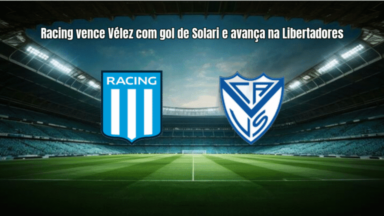 Racing vence Vélez com gol de Solari e avança na Libertadores