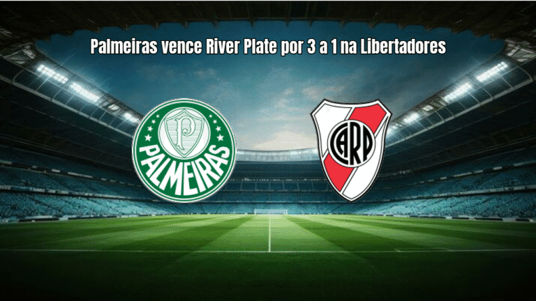 Palmeiras vence River Plate por 3 a 1 na Libertadores