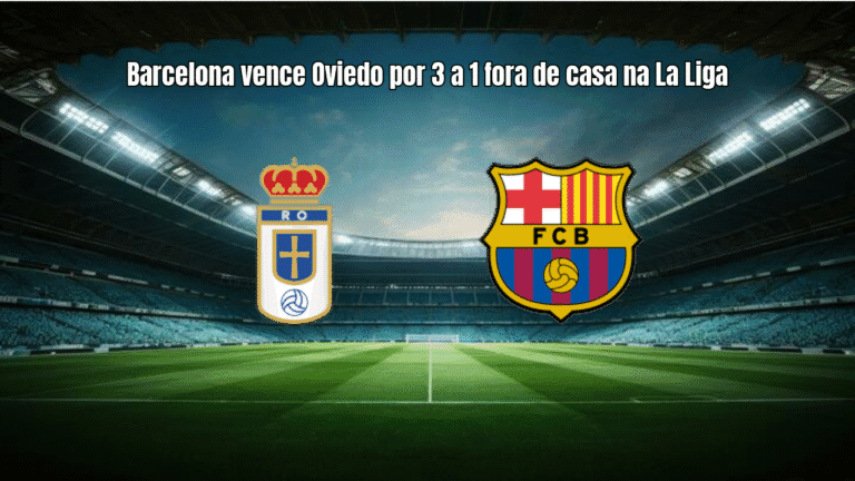 Barcelona vence Oviedo por 3 a 1 fora de casa na La Liga