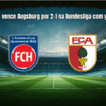 Heidenheim vence Augsburg por 2-1 na Bundesliga com gols rápidos