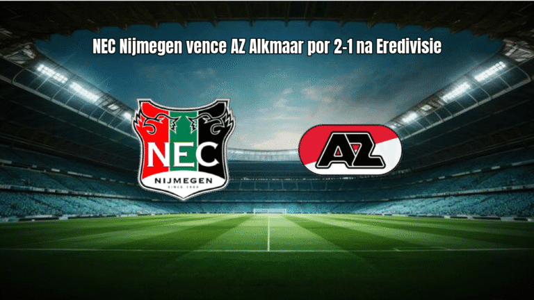 NEC Nijmegen vence AZ Alkmaar por 2-1 na Eredivisie