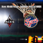 Las Vegas Aces dominam Indiana Fever na WNBA com placar de 90x68