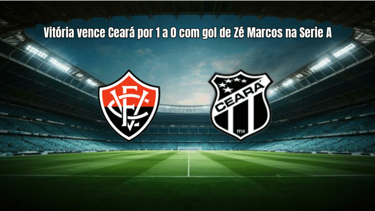 Vitória vence Ceará por 1 a 0 com gol de Zé Marcos na Serie A