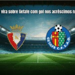 Osasuna vira sobre Getafe com gol nos acréscimos na La Liga