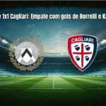 Udinese 1x1 Cagliari: Empate com gols de Borrelli e Kabasele