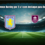 Aston Villa vence Burnley por 2 a 1 com destaque para Donyell Malen