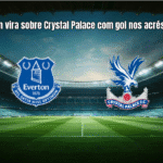 Everton vira sobre Crystal Palace com gol nos acréscimos