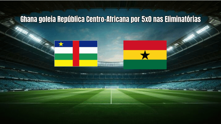Ghana goleia República Centro-Africana por 5x0 nas Eliminatórias