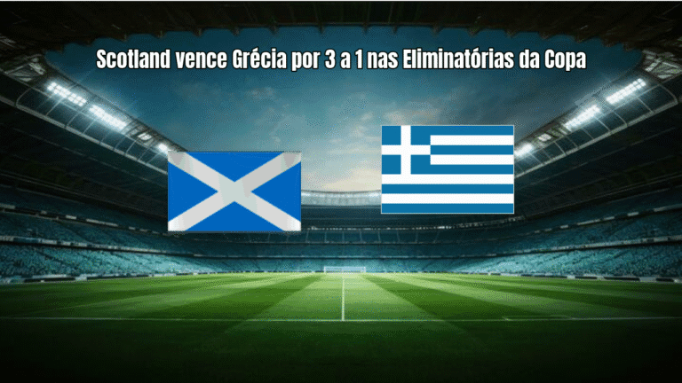 Scotland vence Grécia por 3 a 1 nas Eliminatórias da Copa
