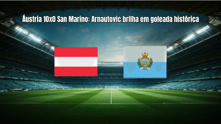Áustria 10x0 San Marino: Arnautovic brilha em goleada histórica