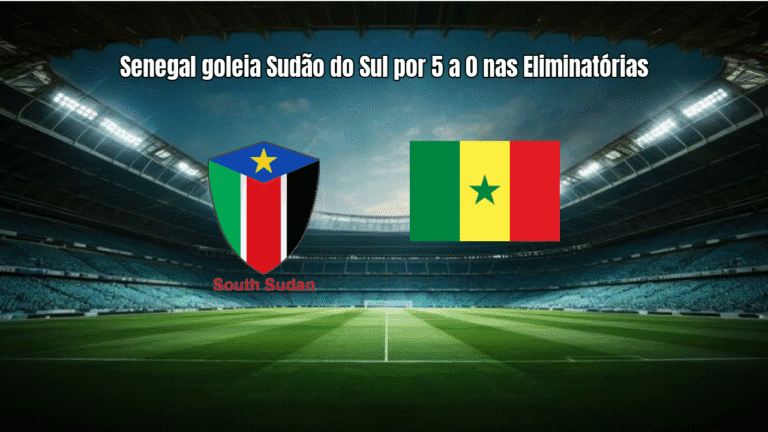 Senegal goleia Sudão do Sul por 5 a 0 nas Eliminatórias