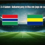 Gambia 3-4 Gabon: Aubameyang brilha em jogo de sete gols