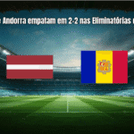 Latvia e Andorra empatam em 2-2 nas Eliminatórias da Copa