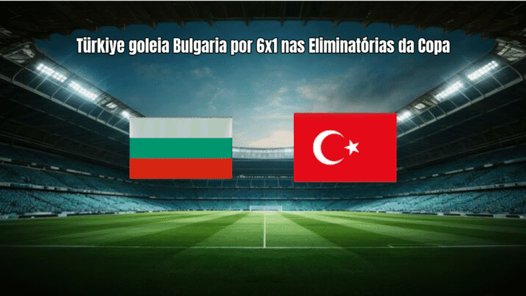 Türkiye goleia Bulgaria por 6x1 nas Eliminatórias da Copa