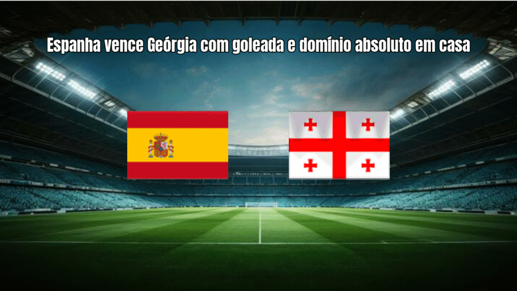 Espanha vence Geórgia com goleada e domínio absoluto em casa