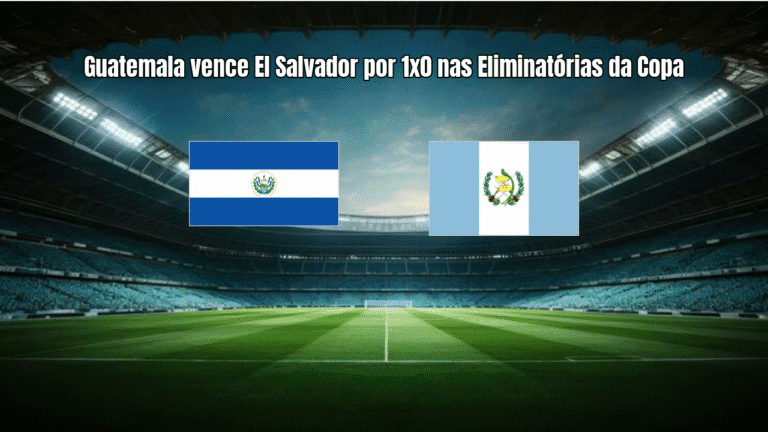 Guatemala vence El Salvador por 1x0 nas Eliminatórias da Copa