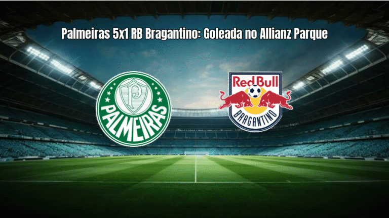 Palmeiras 5x1 RB Bragantino: Goleada no Allianz Parque