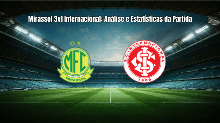 Mirassol 3x1 Internacional: Análise e Estatísticas da Partida