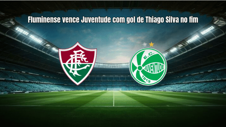 Fluminense vence Juventude com gol de Thiago Silva no fim