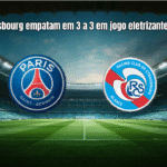 PSG e Strasbourg empatam em 3 a 3 em jogo eletrizante na Ligue 1