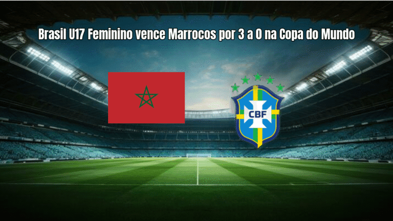 Brasil U17 Feminino vence Marrocos por 3 a 0 na Copa do Mundo