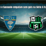 Lecce e Sassuolo empatam sem gols na Série A italiana
