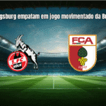 Köln e Augsburg empatam em jogo movimentado da Bundesliga