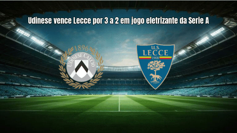 Udinese vence Lecce por 3 a 2 em jogo eletrizante da Serie A