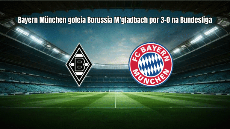 Bayern München goleia Borussia M'gladbach por 3-0 na Bundesliga