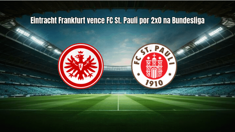 Eintracht Frankfurt vence FC St. Pauli por 2x0 na Bundesliga