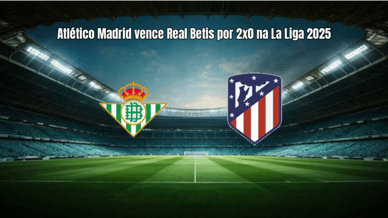 Atlético Madrid vence Real Betis por 2x0 na La Liga 2025