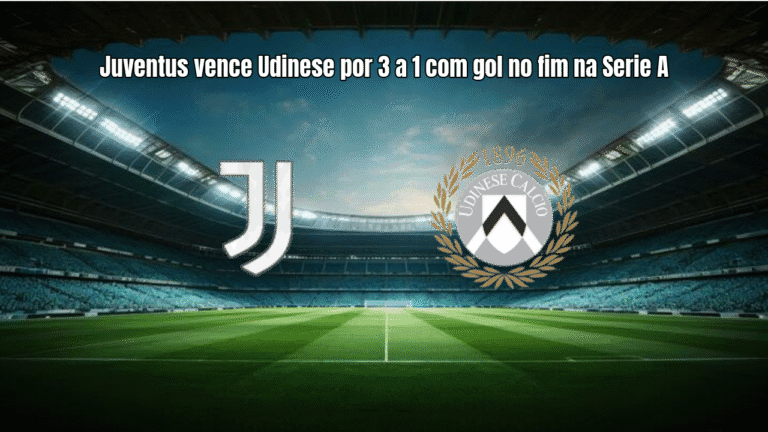 Juventus vence Udinese por 3 a 1 com gol no fim na Serie A