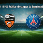 Lorient 1-1 PSG: Análise e Destaques do Empate na Ligue 1