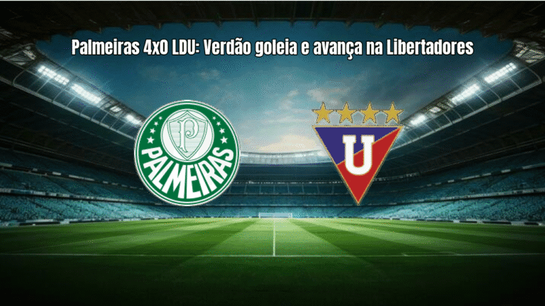 Palmeiras 4x0 LDU: Verdão goleia e avança na Libertadores