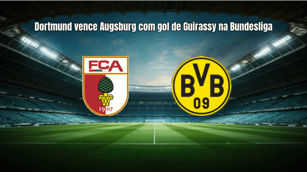 Dortmund vence Augsburg com gol de Guirassy na Bundesliga