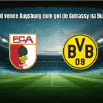 Dortmund vence Augsburg com gol de Guirassy na Bundesliga