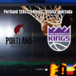 Portland Trail Blazers vence Sacramento Kings por 124 a 123 na NBA