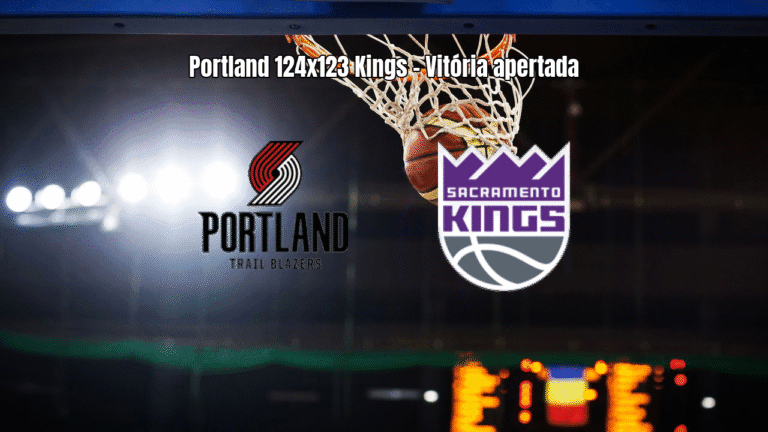 Portland Trail Blazers vence Sacramento Kings por 124 a 123 na NBA