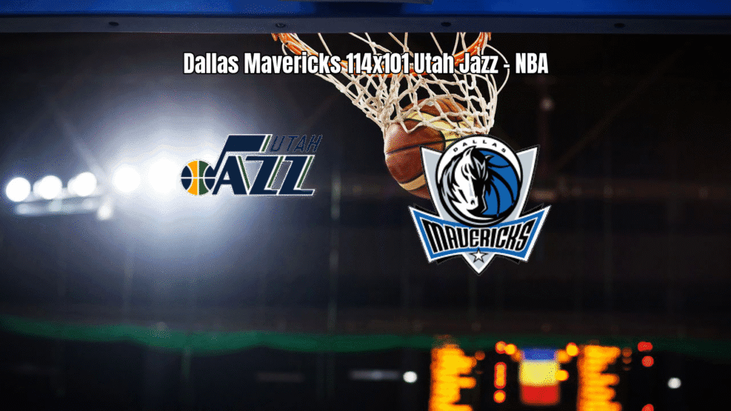 Dallas Mavericks vence Utah Jazz por 114 a 101 na NBA