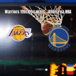 Golden State Warriors vence Los Angeles Lakers em jogo da NBA