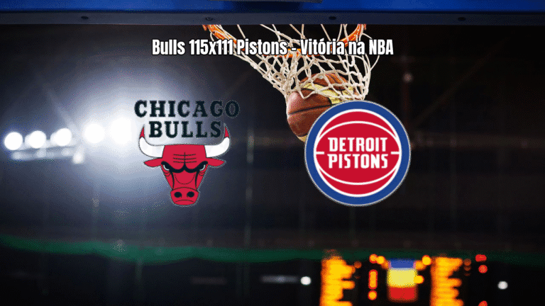 Chicago Bulls vence Detroit Pistons por 115 a 111 na NBA