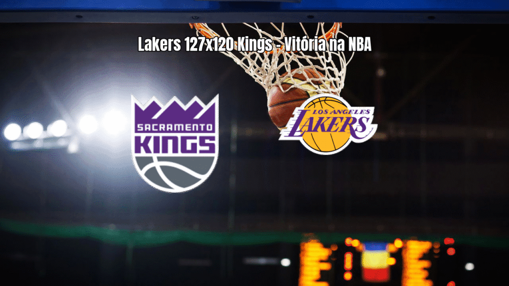 Lakers vencem Kings em jogo eletrizante da NBA por 127 a 120