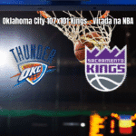 Oklahoma City vence Sacramento Kings em virada na NBA