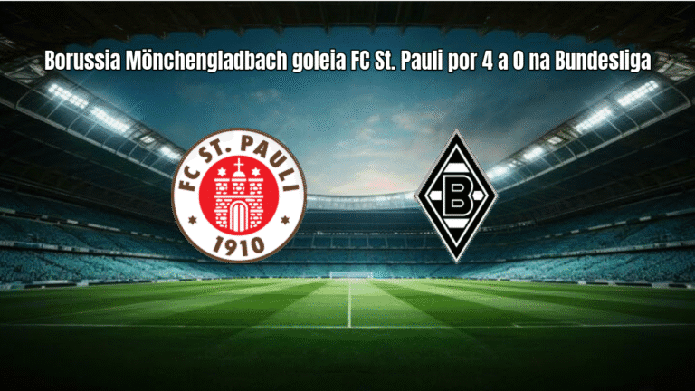 Borussia Mönchengladbach goleia FC St. Pauli por 4 a 0 na Bundesliga