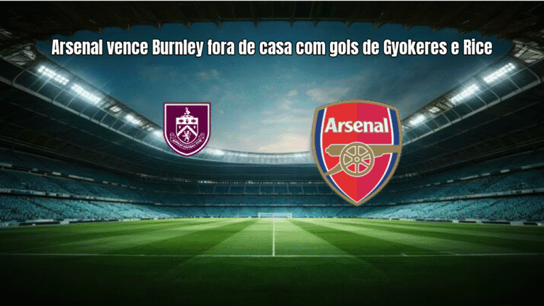 Arsenal vence Burnley fora de casa com gols de Gyokeres e Rice