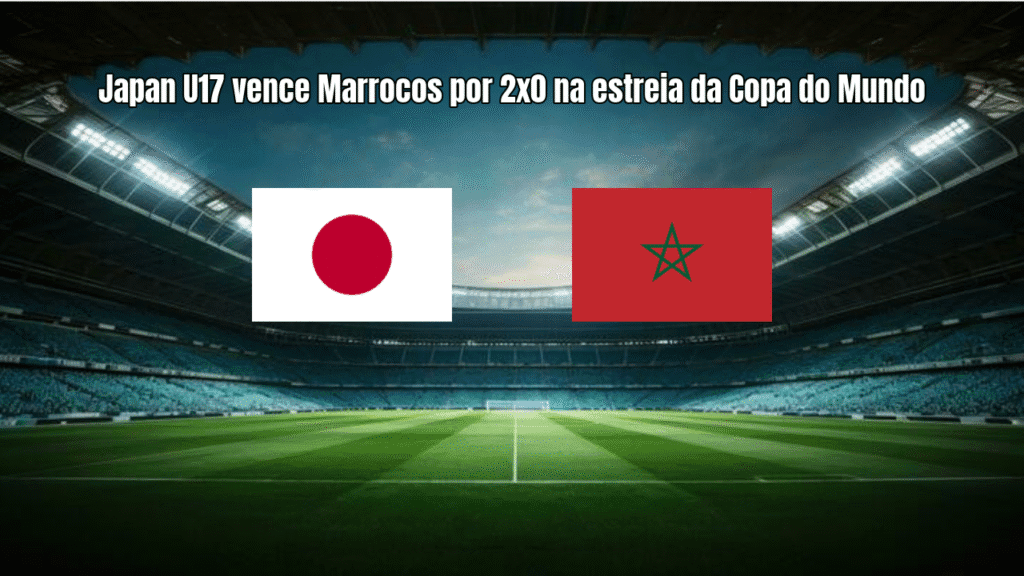 Japan U17 vence Marrocos por 2x0 na estreia da Copa do Mundo