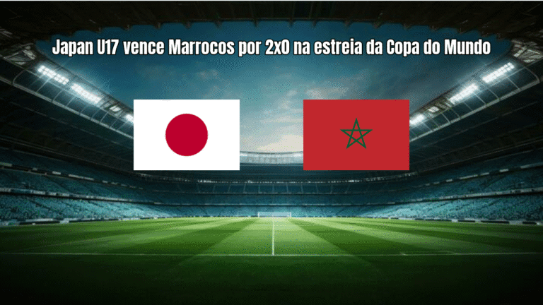Japan U17 vence Marrocos por 2x0 na estreia da Copa do Mundo