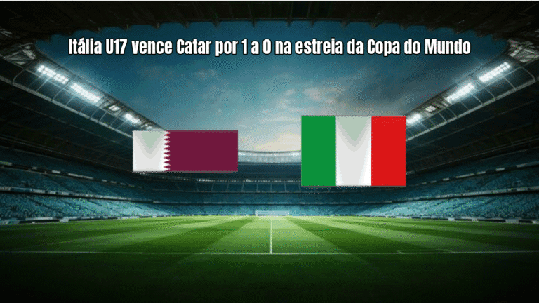 Itália U17 vence Catar por 1 a 0 na estreia da Copa do Mundo